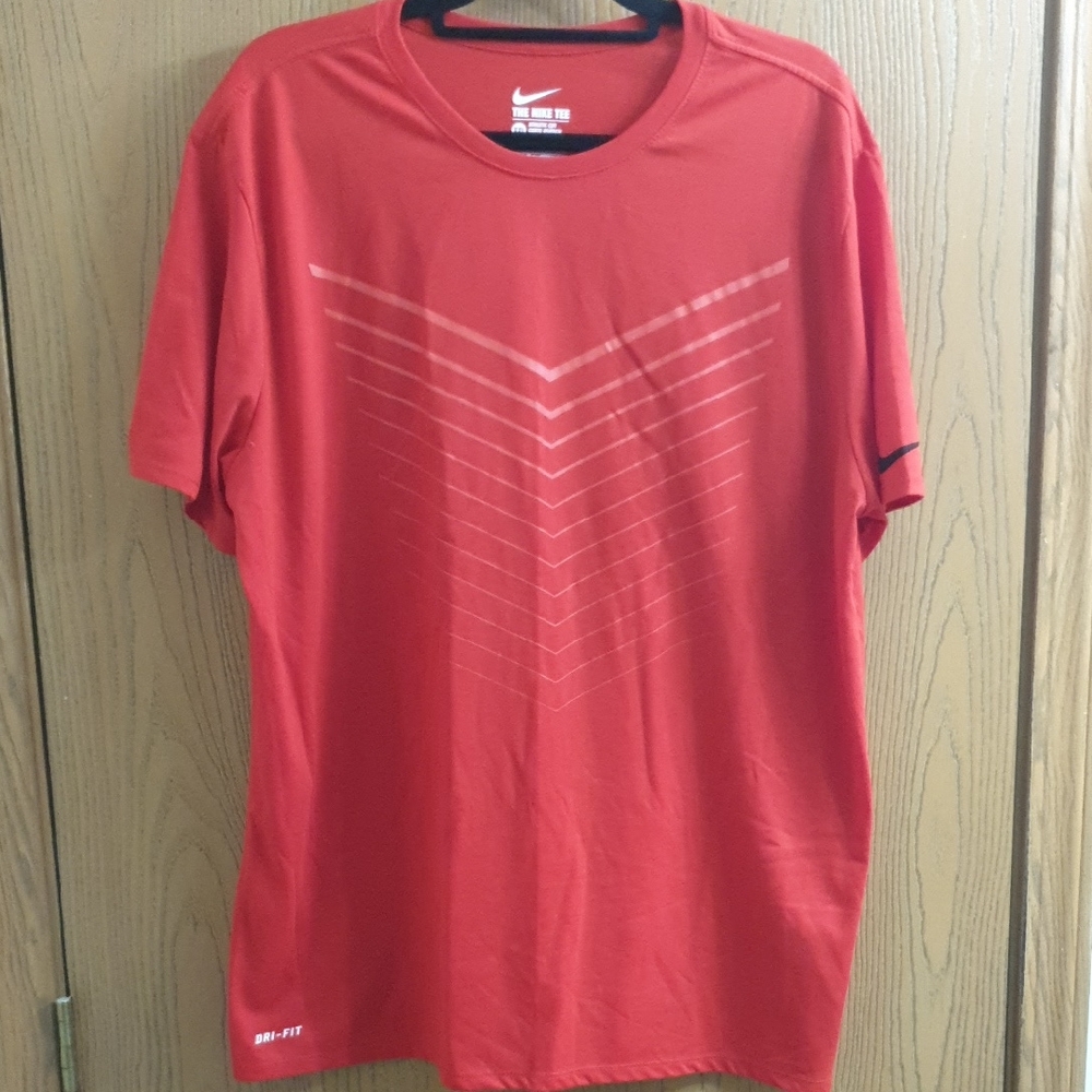 Nike Red Short Sleeve Dri-FIT Graphic Tee